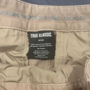 True Classic Men's Khaki Chinos